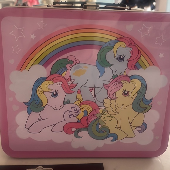 My little pony (vintage ponies) lunchbox Tumbler and sticker set - Picture 2 of 9